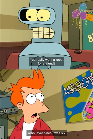 jesse greyson AI futurama fry bender